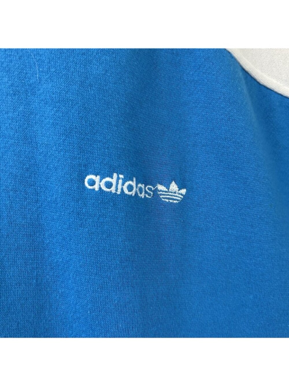 Vintage 90s Adidas Color Block Sweater Men’s XL Blue White Full Zip Sportswear - Picture 15 of 16